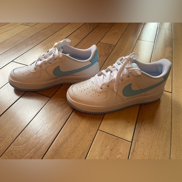 Nike Other - Worn Twice Blue and White Boys 5.5 youth Nike Air Force 1 Sneakers